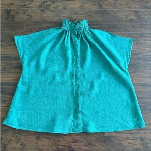 Ann Mashburn linen top sz S